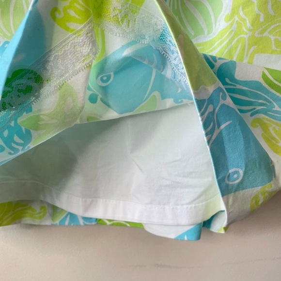 Vintage White Tag Lilly Pulitzer, “Clearwater” print strapless dress, size 0 - Picture 6 of 10